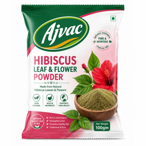 AJVAC Hibiscus Leaf & Flower Powder is produced from carefully harvested hibiscus leaves and flowers that are hygienically processed and finely milled to preserve their natural colour, aroma, and beneficial properties. Widely used in herbal formulations, nutraceutical products, cosmetics, personal care products, functional beverages, and wellness applications, it is an ideal ingredient for manufacturers, distributors, and private-label brands seeking premium-quality botanical products from India.